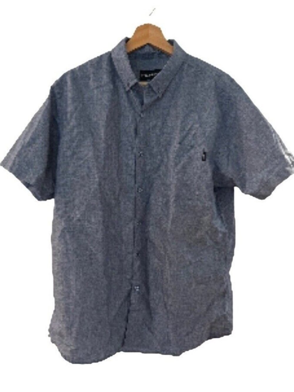 Molokai Surf Co. Mens Short Sleeve Button-Up Shirt Size L Cotton/Polyester Blend